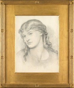 アレクサワイルディング、1865年 作： Dante Gabriel Charles Rossetti